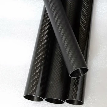 2 KS Keper Matný 3 K Carbon Fiber Kruhové Rúrky Dĺžka 500mm Vysokú Tvrdosť OD 12 mm 14 mm 15 mm 16 mm 17 mm 18 mm 20 mm