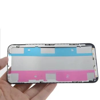 2 KS Originálne LCD Displej Uprostred Rám pre iPhone X Polovice Rámu Držiak S Samolepiace Nálepky Náhradné