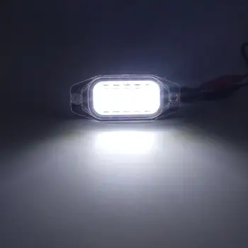 2 ks Pre Toyota Prado 2010-2016 Jasný Objektív Vysoký Jas Biele LED špz Svetlo poznávacia Lampa