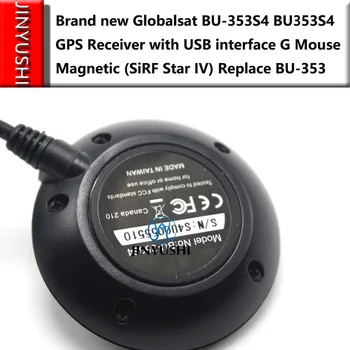 2 KS/VEĽA Globalsat BU353S4 BU-353S4 Vodotesný Kábel USB GPS Prijímač s rozhraním USB G Myši Magnetické (SiRF Star IV)