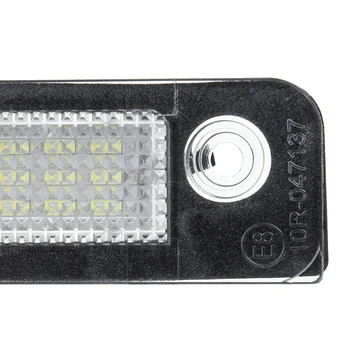 2 ks Žiadne Chybové LED Číslo Auta špz Svetlo Lampy 1332916 pre Ford Fiesta Fusion Mondeo MK2
