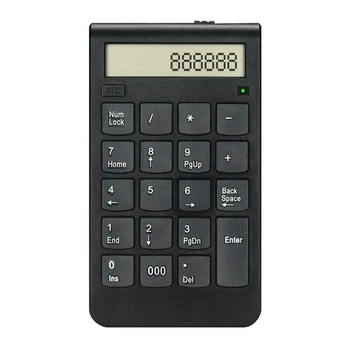 2 v 1 2.4 G Bezdrôtová Číselná Klávesnica s LCD Displej Kalkulačka pre Notebook PC Počítač pre Financie / Účtovníctvo / Financie