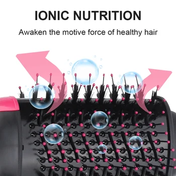 2 V 1-Elektrický Sušič Vlasov Hair Straightener Curler Špirála teplovzdušný Kefa na Vlasy Krásy, kaderníctvo Nástroj Znížiť Frizz a Statické