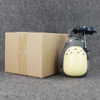 20 cm Môj Sused Totoro Dekorácie Drží Dáždnik Dekorácie Darček Hračka Mince Box