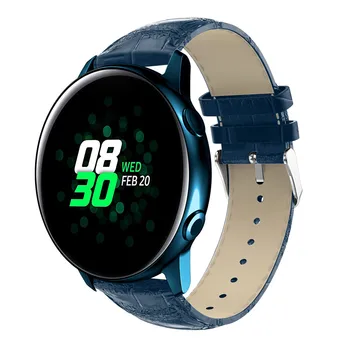 20 mm kožený remienok Pre Samsung Galaxy Sledovať Aktívne sledovať 42mm náramok 20 mm Pre huami Amazfit GTR módne hodinky kapela príslušenstvo