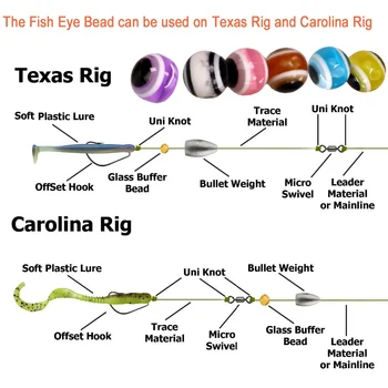 200Pcs/Set Rybie Oko Rybárske Perličiek Karolína Plošinu Korálky 6 mm 8 mm 10 mm Plastové Rybárske Korálky Texas Rig Príslušenstvo Basy Rybárske Náčinie