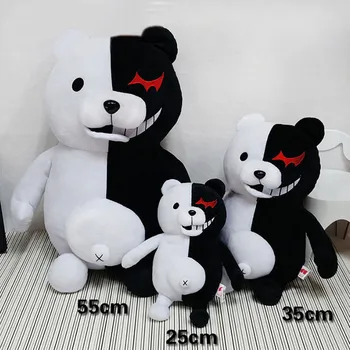 2019 Dangan Ronpa Super Danganronpa 2 Monokuma Black & White Bear Plyšové Hračky Mäkké Plyšové zvieratko Bábiky Narodeniny Darček pre Deti