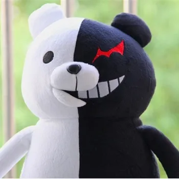2019 Dangan Ronpa Super Danganronpa 2 Monokuma Black & White Bear Plyšové Hračky Mäkké Plyšové zvieratko Bábiky Narodeniny Darček pre Deti