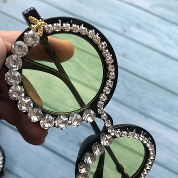 2019 M16-10 Black Včely Dospelých slnečné Okuliare Luxury Diamond Ženy Slnečné Okuliare na Nočné Videnie Lupa 