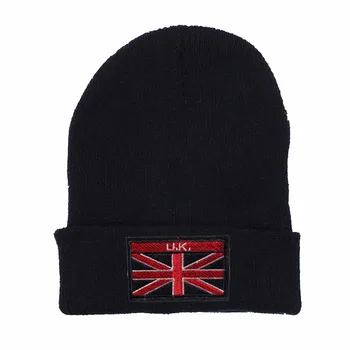 2019 Novej britskej Vlajky Pletený Hat Zimné Čiapky Bežné Čiapočku Pre Mužov, Ženy Módne Pletené Zimné Klobúk Hip-hop Skullies Klobúk