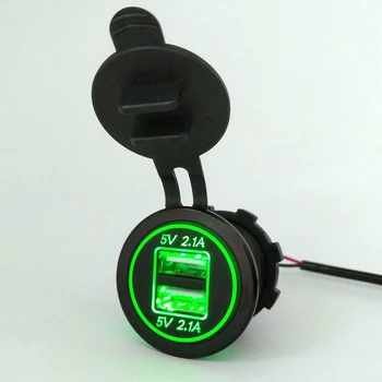 2020 Auto, Motocykel 12V-24V Dual Port USB Nabíjačku SmartPhone Napájanie Tabelt GPS Pätice Adaptéra pre IPhone Samsung Huawei MI