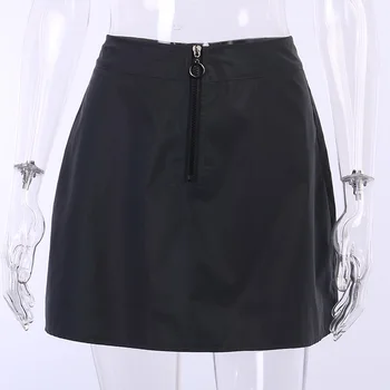 2020 Gotický Harajuku Reflexné Mini Sukne Ženy A-line Vysoký Pás Mini Sukne Streetwear Punk Sukne Clubwear Party Girl Sukne