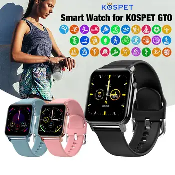 2020 KOSPET GTO Smartwatch Mužov Fitness Sledovanie Tepovej frekvencie, vodotesný Ip68 Bluetooth Smart Hodiny Ženy, Športové Pásmo Pre Deti