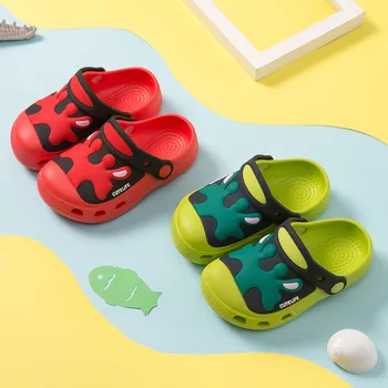 2020 Letné deti Topánky Letné detské Sandále Batoľa Baby Chlapci, Dievčatá Roztomilý Kreslený EVA Plážové Sandále, Papuče Flip Topánky
