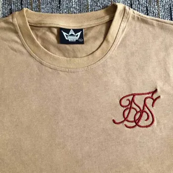 2020 Letné Módy High-Kvalitné Bavlnené Sik Hodváb Výšivky Príliv Značky T-Shirt Mužov Bežné Vonkajšie Jogging-Krátke Rukávy T-Shirt