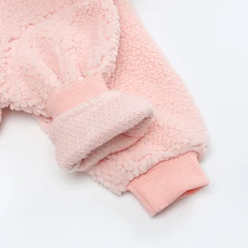 2020 Novorodenca Dievčatá Chlapci Zimné Oblečenie Romper Dieťa Zimné Jumpsuit Fleece Hrubé Teplé Dlho Romper