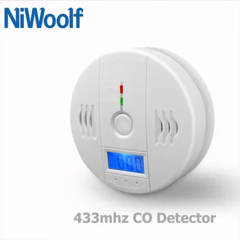 2020 nové 433mhz Oxidu Uhoľnatého Detektor pre Domáce Zlodej Zabezpečenia Wifi Systému Alarmu GSM Alarm Systém Bezdrôtový senzor CO