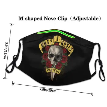 2020 Nové Guns N Roses Pm2.5 Filter Prachu Úst Maska Hip Hop Ženy/muži Filter Úst Pena Maska Zbrane Lomka Dámske/pánske Maska