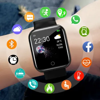2020 Nové Inteligentné Hodinky Muži Ženy Smartwatch Pre Android IOS Elektronika Smart Hodiny Fitness Tracker Silikónové Bluetooth Smart-hodinky