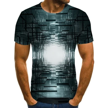 2020 nové pánske oslňujúca 3D T-shirt, 3D pánske letné vytlačené T-shirt, športová T-shirt xs-6xl