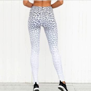 2020 Nové Sexy Leopard Vytlačené Športové Legíny Ženy White Black Fitness Jóga Nohavice Telocvični Športové Legíny Elastické Športové Nosenie Trous