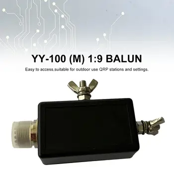 2020 NOVÉ YY-100 (M) 1:9 Balun Miniatúrne Balun pre Ham Rádio Black Shell