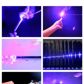 2020 NOVÝ najvýkonnejší 445nm Modrá Svetlo, Laserové Ukazovátko Pero Silný Lúč Zameranie Cigaretový Zapaľovač Baterka Spaľovať Suché Drevo Lov