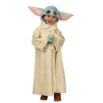 2020 Nový Star Wars 9 Baby Yoda cosplay kostým Pre Deti Yoda Grugo Anime Kabát pre chlapčeka Cosplay Darček pre Deti