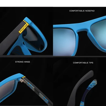 2020 Námestie Polarizované slnečné Okuliare Zrkadlo Ultralight Okuliare, Rám, Športové Slnečné Okuliare Muž UV400 Ovládač Odtiene Povlak Oculos