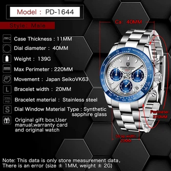 2020 PAGANI DIZAJN Novej Značky Automatické Hodinky Mužov Top Luxusné Náramkové hodinky Quartz Nepremokavé Športové Hodinky Pre Mužov Módne Chronograf