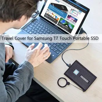 2020 Skladovanie Cestovné puzdro Silikónový Ochranný Kryt pre Samsung T7 Dotyk Prenosné SSD 500GB 1 TB 2 TB Externé Pevné Disky
