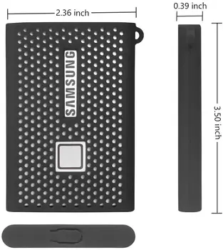 2020 Skladovanie Cestovné puzdro Silikónový Ochranný Kryt pre Samsung T7 Dotyk Prenosné SSD 500GB 1 TB 2 TB Externé Pevné Disky