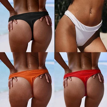 2020 Veľkoobchod Tanga Sexy Bikini Bottom Ženy Brazílsky Drzý Spodnej časti Táng V Plavky, Plavky, Vysoký Pás, Nohavičky Veľkosť S-XL