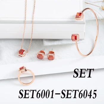 2020 Vysokej kvality rýdzeho striebra 925 Módy klasické dámske náhrdelníky Šperky Set SET6001--SET6045