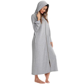 2020 Ženy, Horúce Zimné Kapucňou Sveter Hot Štýl Nového Zips Pyžamo Modálne Dom Kabát