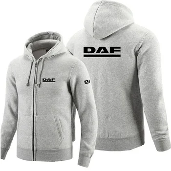 2020NEW DAF logo Mikina na zips Mužov Zips Hoodies Jeseň Hoodie Zimné Módne Dlhé Ležérne Oblečenie