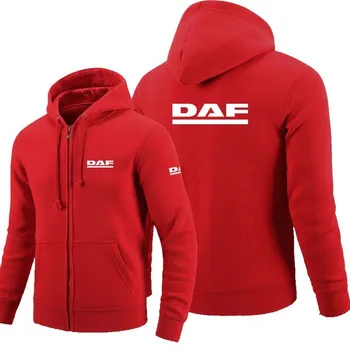 2020NEW DAF logo Mikina na zips Mužov Zips Hoodies Jeseň Hoodie Zimné Módne Dlhé Ležérne Oblečenie