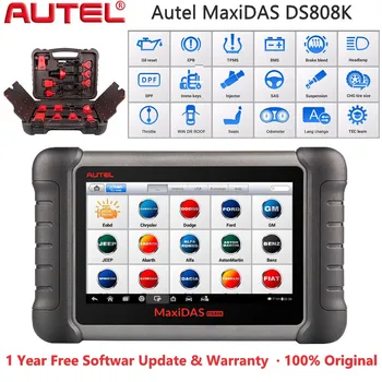 2021 Autel MaxiDAS DS808K Všetky Systémy Vozidla Diagnostický Nástroj, ABS, SRS EPB BMS IMMO Oleja Resetovať Diagnostické Nástroje, Ako DS808 DS708