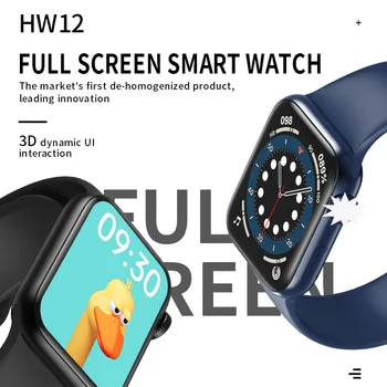2021 HW12 HW16 Celej Obrazovke Smart Hodinky 44 MM 40 MM Ženy Muži AK76 Smartwatch s heslom Rozdelenej Obrazovke Bluetooth PK IWO 13 FK88