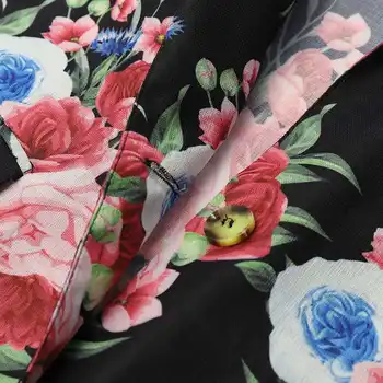 2021 Jeseň Kvetinový Vytlačené Blejzre ZANZEA Ženy Jediného Tlačidla Ležérne Sako s Dlhým Rukávom Kabáty Bundy Žena Outwear Plus Veľkosť