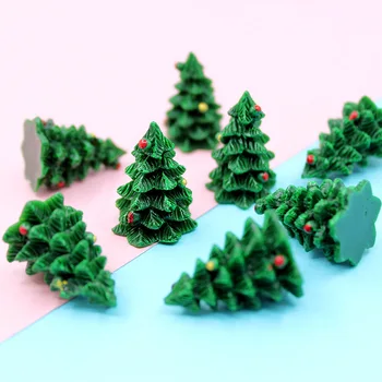 20Pcs 3D Miniatúrne Vianočný Strom Víla, Záhradné Doplnky DIY Terárium Figúrky, Vianočné Ozdoby, Dekorácie Dodávky 18*27mm