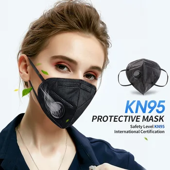 20pcs ffp2 KN95 Masku na Tvár PM2.5 Ochranné 95% 6-Lay Filtrácie Ochrany Maska Opakovane kn95 Prachu Masky Ventil Respirátor 12 -