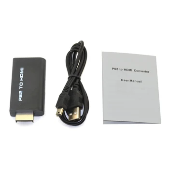 20sets Mužov a Žien pre PS2 Displeja kompatibilný s HDMI Audio Video Converter Previesť Adaptér pre PS2 s Retail box