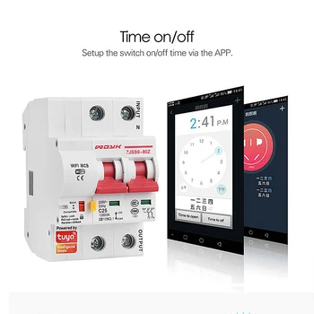 220V Inteligentný Život komã © tou je 2p WiFi Smart Istič proti preťaženiu, skratu ochrana s Amazon Alexa pre Smart Home