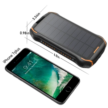 26800mAh Solar Power Bank Prenosné Bezdrôtové Nabíjačky Externú Batériu s Baterkou Powerbank pre Xiao iPhone 11 X Poverbank