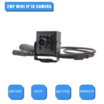 2MP 3MP IP Kamera 48V POE Nočné Videnie Mini IP Kamera ONVIF P2P Security Network Mini Kamera malé Dohľadu video Kamera