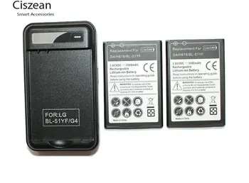 2x 3500mAh BL-51YF Náhradná Batéria + USB Sieťovej Nabíjačky Pre LG G4 H818 H818N VS999 F500 F500S F500K F500L H815 Bateria