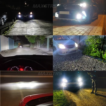 2x MAXGTRS Auto Reflektor H4 H7 LED H8/H11 HB3/9005 HB4/9006 90W 13000lm Auto Žiarovky Svetlometu Svetla 6000K Canbus Žiadna Chyba