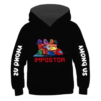 3-14Years Medzi Nami Chlapci módne hoodie Impostor Streetwear Nové Video Hry detská Mikina kawaii Dievčatá Pulóver Deti handričkou