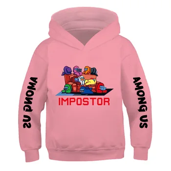 3-14Years Medzi Nami Chlapci módne hoodie Impostor Streetwear Nové Video Hry detská Mikina kawaii Dievčatá Pulóver Deti handričkou